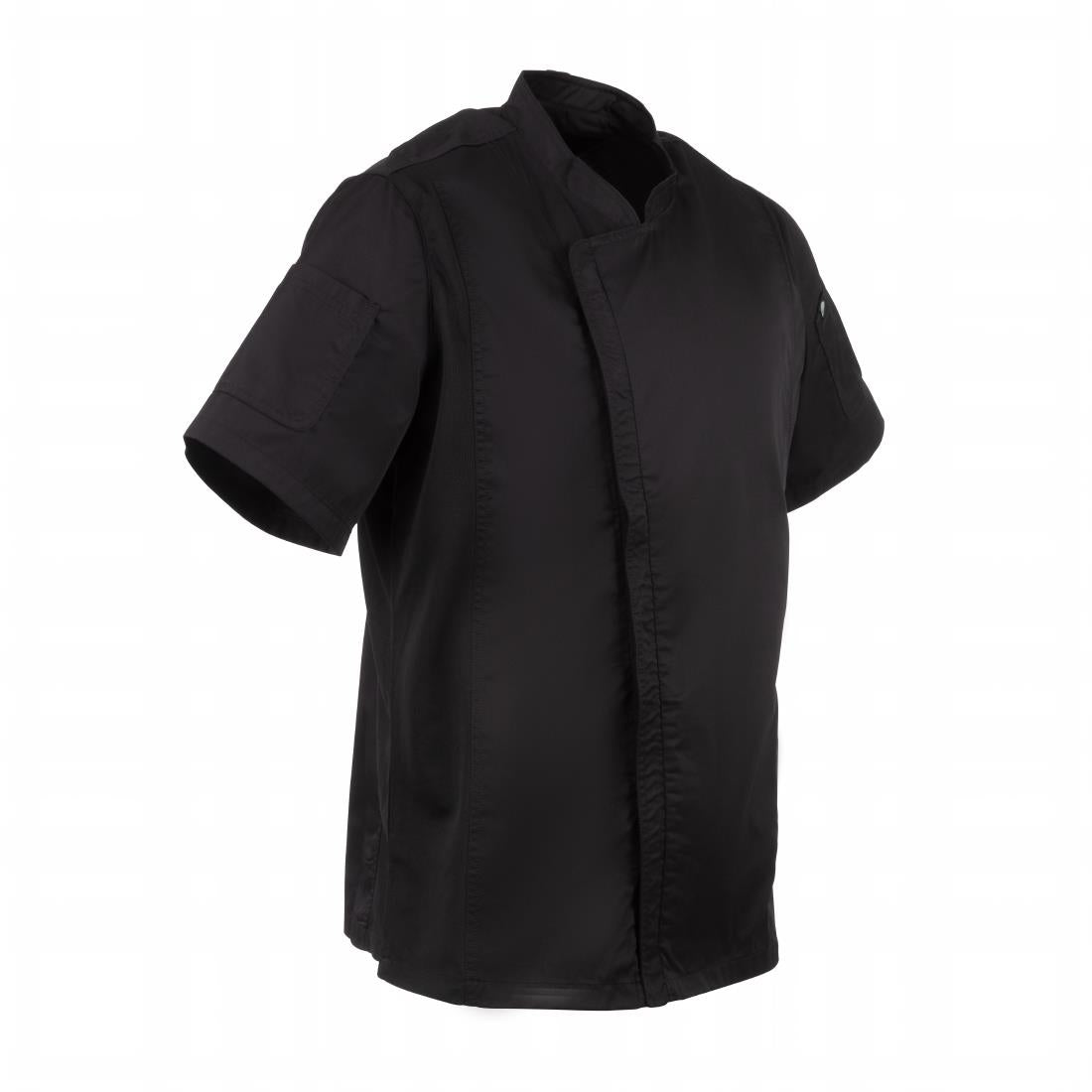 Veste de cuisine mixte Cool Vent Chef Works Urban Springfield noire - NISBETS