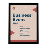 Cadres d'affichage autocollants Europel A3 noirs (lot de 2)