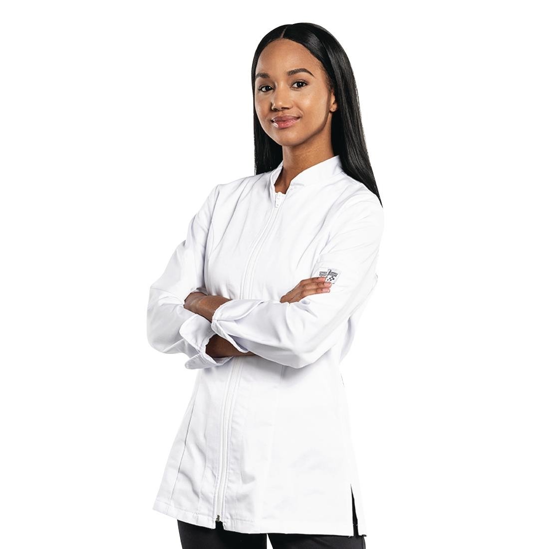 Veste de cuisine femme Chaud Devant Monza blanche - Taille XL