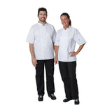 Veste de cuisine Whites Vegas mixte manches courtes blanche - NISBETS