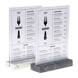 Présentoir de table Europel A4 polystone blanc