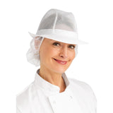 Chapeau Trilby blanc avec résille M - NISBETS