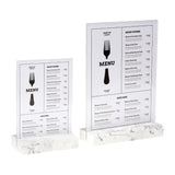 Présentoir de table Europel A4 polystone blanc