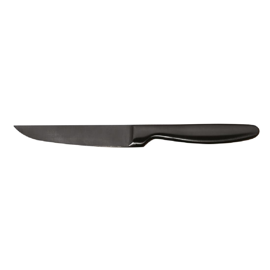 Couteaux à steak Comas Boj gris acier satiné (Boîte de 6) - NISBETS
