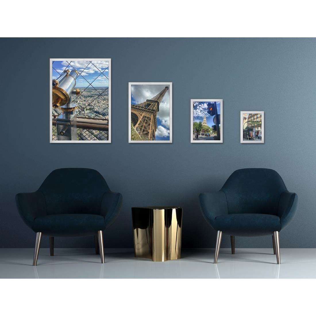 Cadre clipsable Europel A4 25mm blanc mat