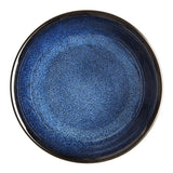 Bols plats Olympia Luna bleu nuit 210 mm (lot de 4)