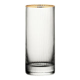 Verres hauts bord doré Hayworth Utopia 355 ml (lot de 6)