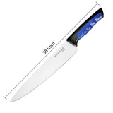 Couteau de cuisine Hygiplas Pro bleu 25cm - NISBETS