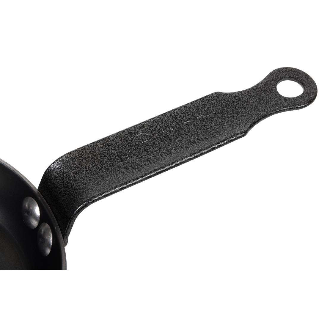 Poêle à blinis en tôle d¿acier bleuie De Buyer 12 cm