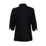 Veste de cuisinier femme ajustée Whites noire - Taille M