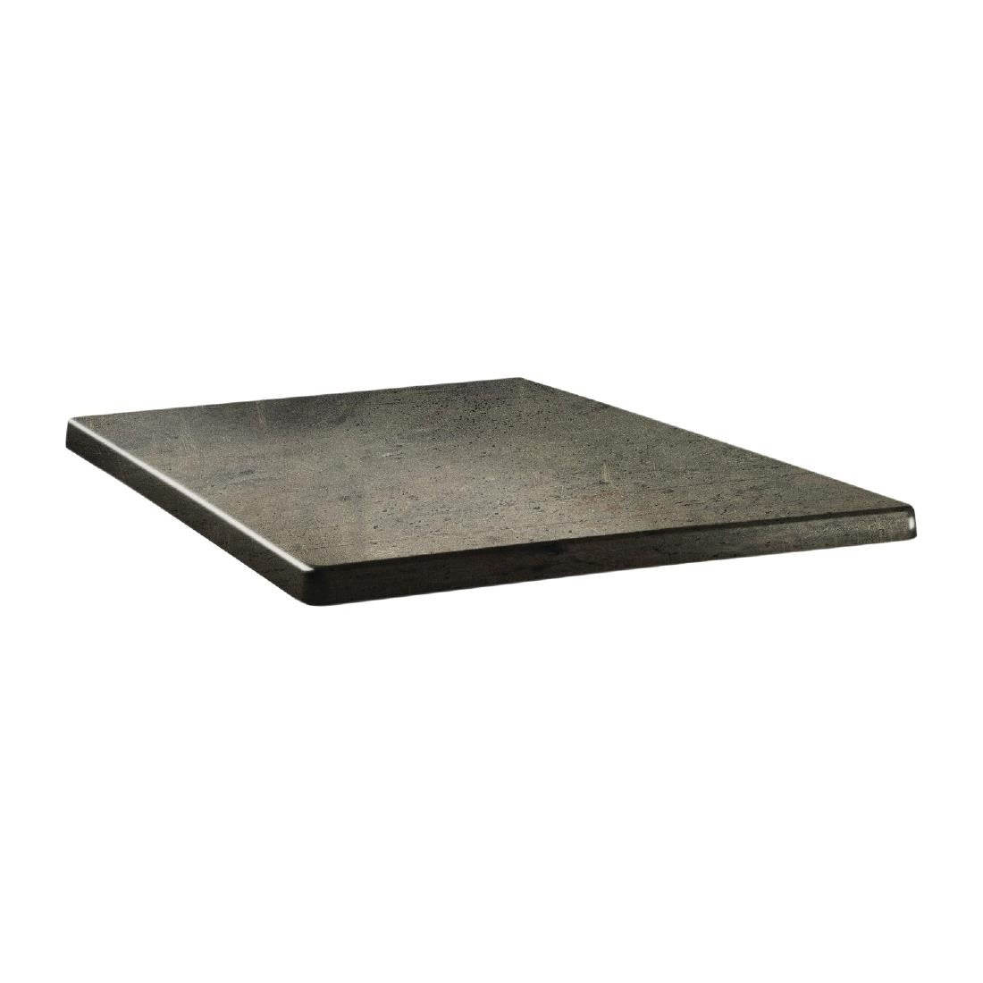 Plateau de table carré Topalit Classic Line 80x80cm béton - NISBETS