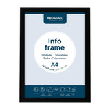 Cadres d'affichage autocollants Europel A4 noirs (lot de 2)