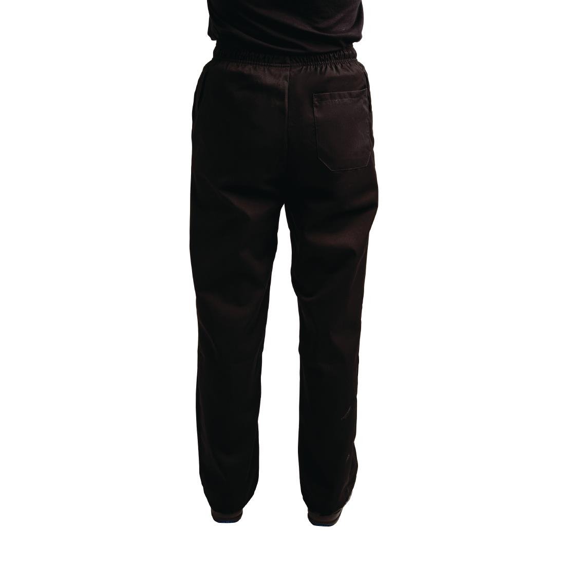 Pantalon de cuisine mixte traité au Teflon Easyfit noir - NISBETS