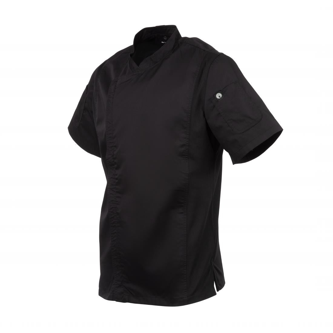 Veste de cuisine mixte Cool Vent Chef Works Urban Springfield noire - NISBETS