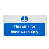 Signalétique pour le lavage des mains uniquement Vogue (en anglais) - NISBETS