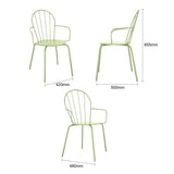 Fauteuils Bolero Adeline vert clair (lot de 4) - NISBETS