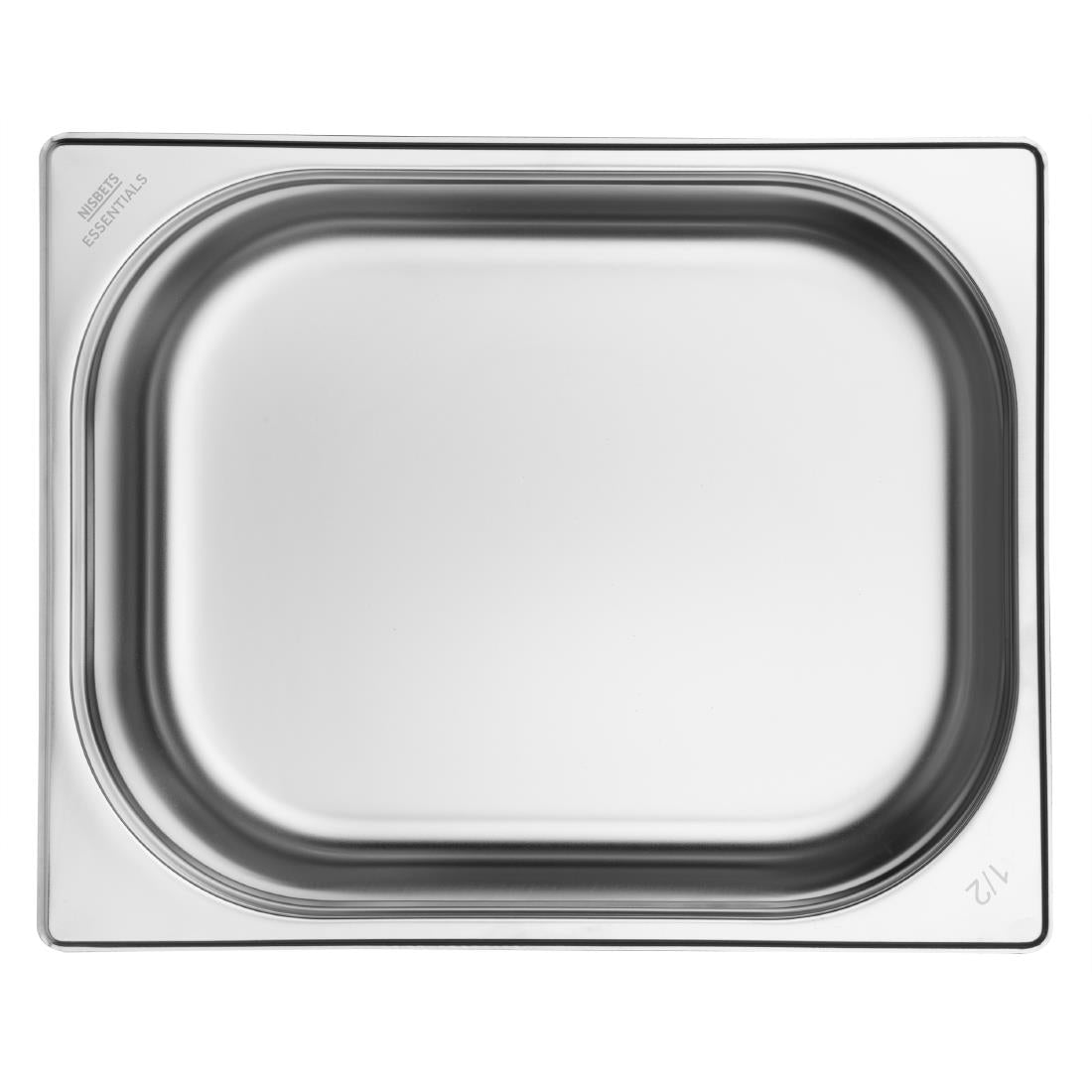 Bacs GN 1/2 en inox Nisbets Essentials 65 mm (lot de 3) - NISBETS