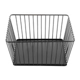 Panier de présentation carré métallique Olympia noir 230x230x100mm