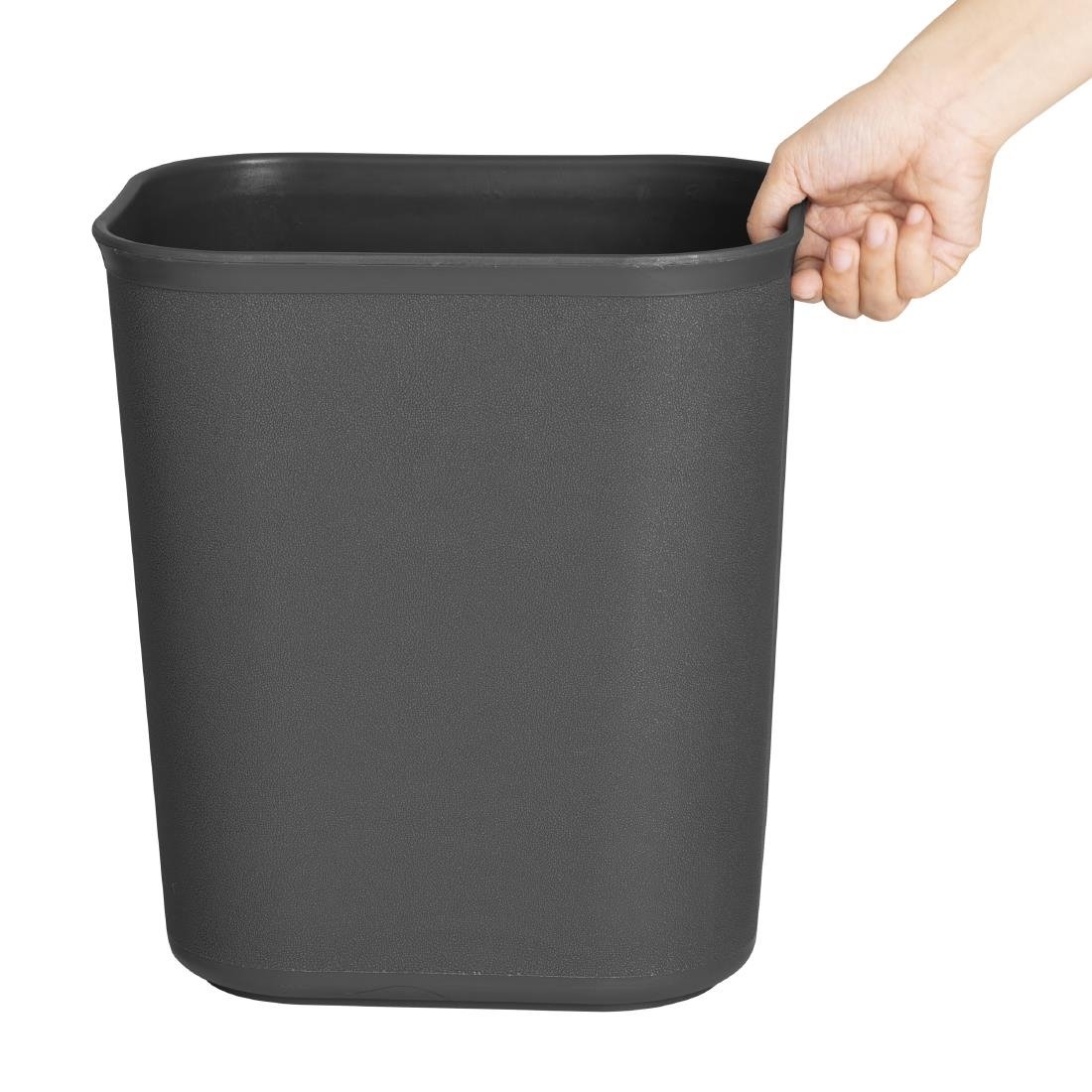 Poubelle pour hôtel/bureau noire Bolero 14L