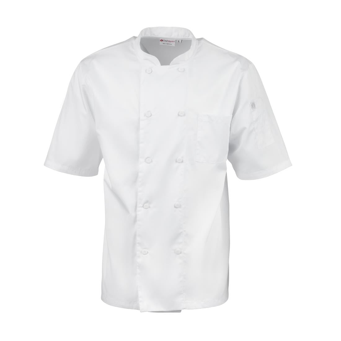 Veste de cuisine mixte blanche Chef Works Montreal Cool Vent - NISBETS