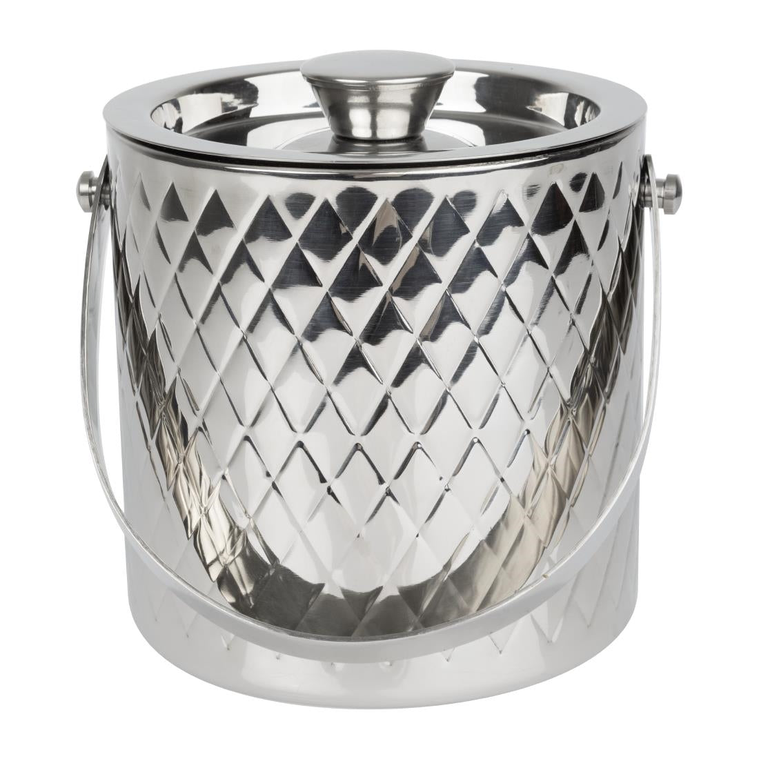 Seau à glace en inox double paroi Olympia Geo 2L