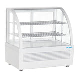 Vitrine réfrigérée de comptoir Polar série C blanche 100L