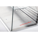 Comptoir de service réfrigéré noir Zoin Tibet - Taille 200 mm