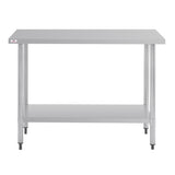 Table inox Nisbets Essentials 120 x 60 cm - NISBETS