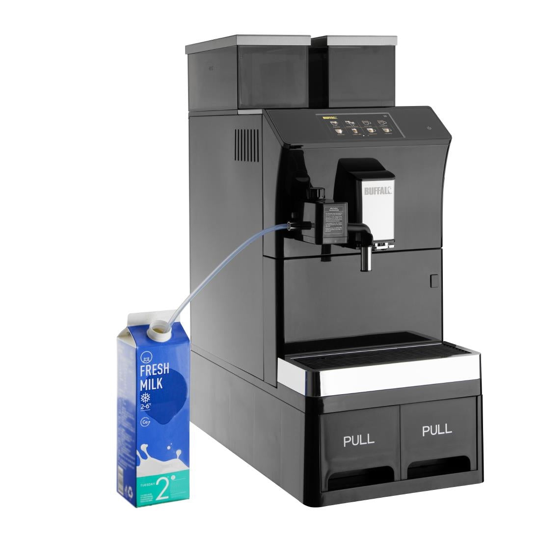 Machine à café du grain à la tasse Buffalo avec petit écran tactile
