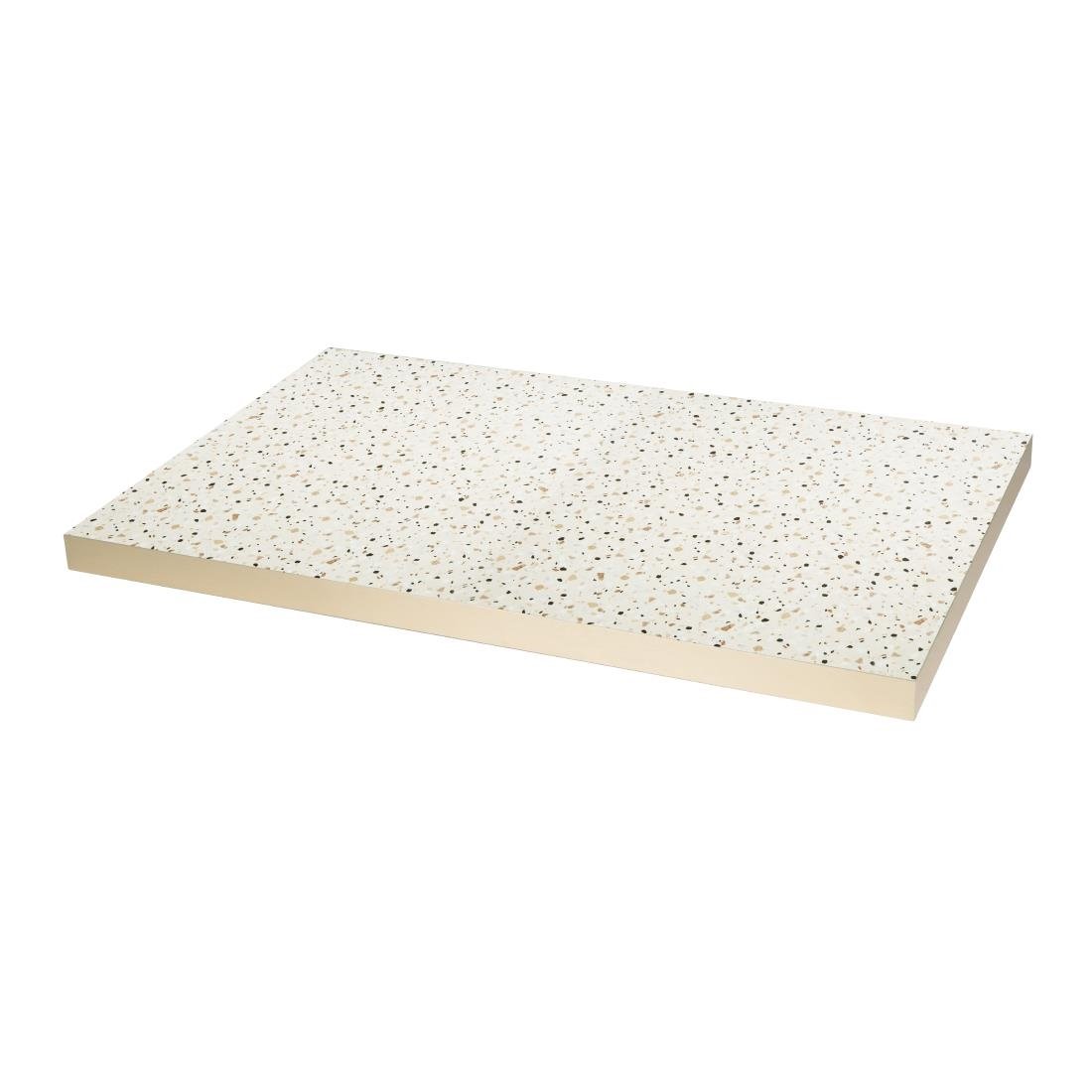 Plateau de table rectangulaire Terrazzo Bolero 1 100x700mm