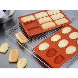 Plaque de 9 moules à madeleine en silicone Vogue