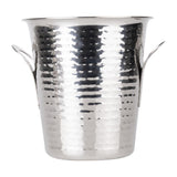 Seau à vin évasé martelé en acier inoxydable Olympia 4,3 L - NISBETS