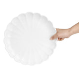 Assiettes festonnées Olympia Bloom blanches 276 mm (lot de 4) - NISBETS