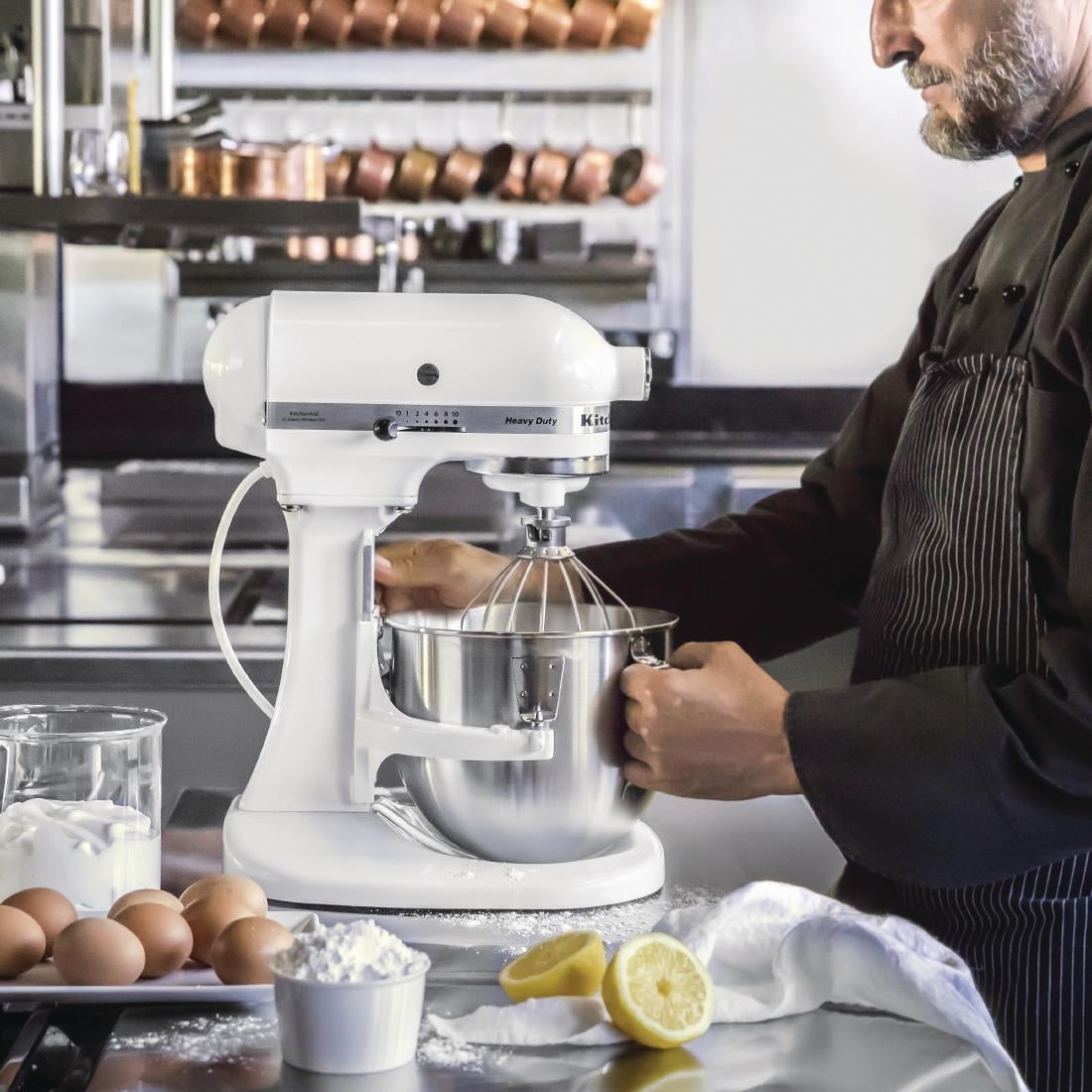Batteur K5 KitchenAid blanc 5KPM5EWH - NISBETS