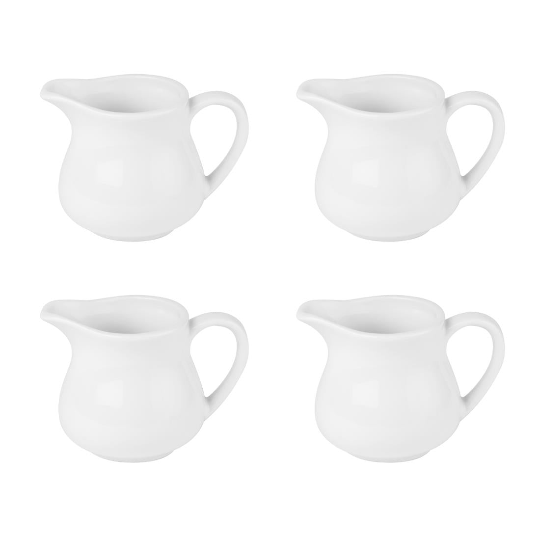 Pots à lait Olympia Athena 170ml (Lot de 4) - NISBETS