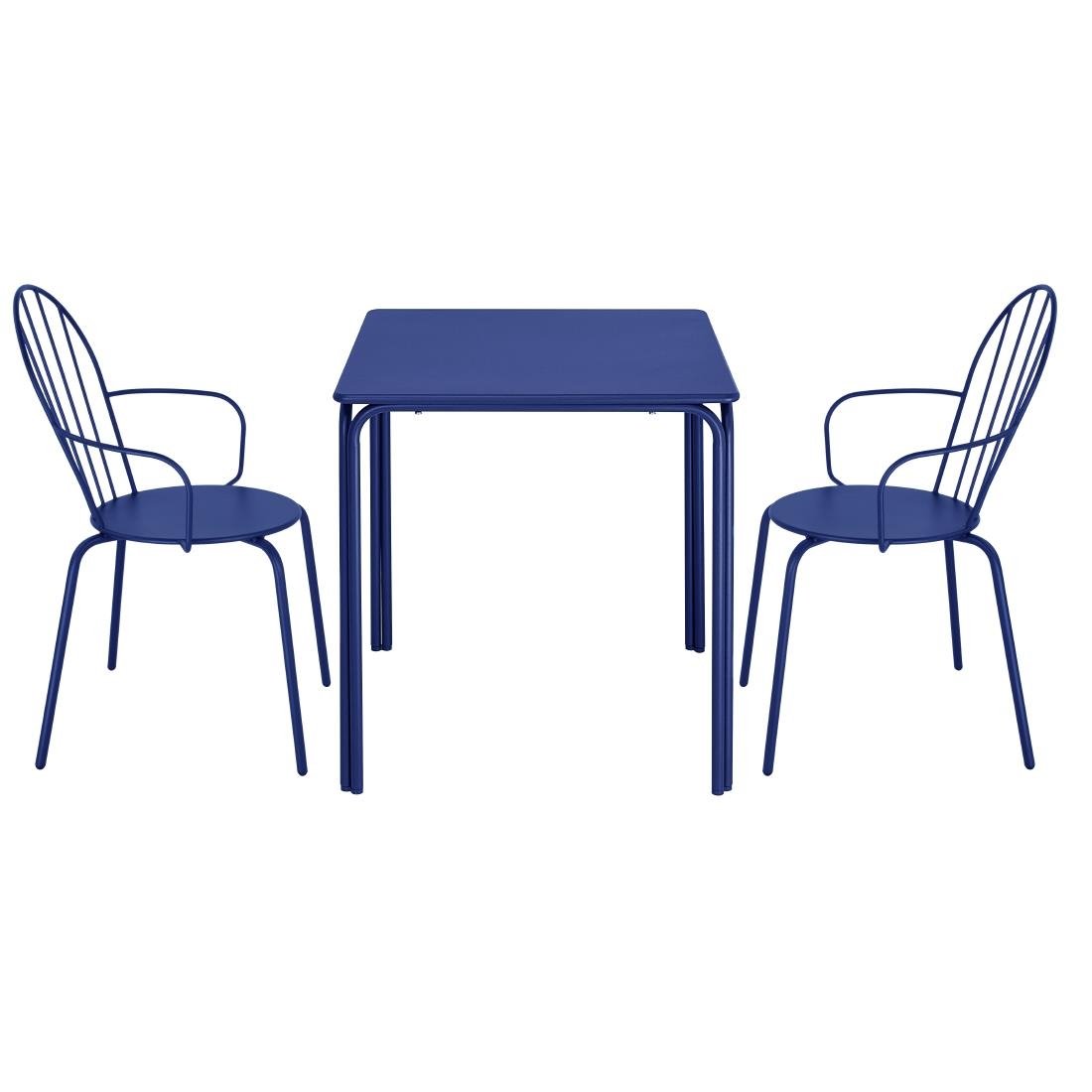 Fauteuils Bolero Adeline bleu - NISBETS
