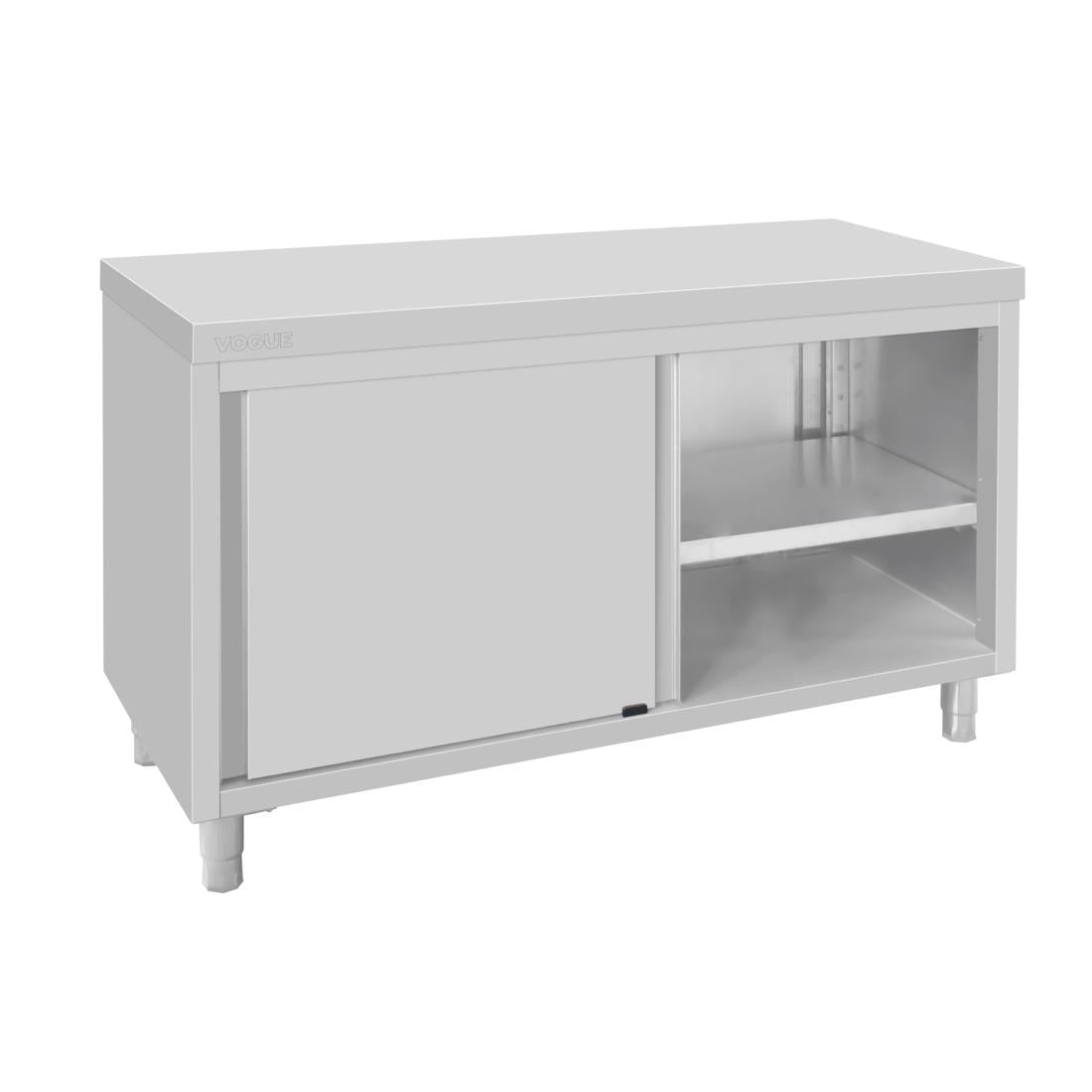 Armoire sur pieds en acier inoxydable Vogue 900x1500x600mm