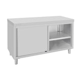 Armoire sur pieds en acier inoxydable Vogue 900x1500x600mm