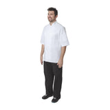 Veste de cuisine mixte Chef Works Executive Capri blanche EU56 - NISBETS