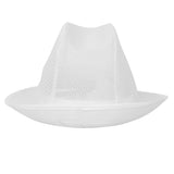 Chapeau Trilby blanc avec résille M - NISBETS
