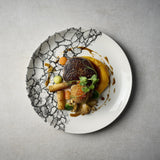 Assiettes rondes Churchill Kintsugi Accents Quartz Black Evolve 288mm (Lot de 12)