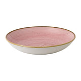 Assiettes coupes rondes Churchill Stonecast Petal Pink 248mm (Lot de 12)