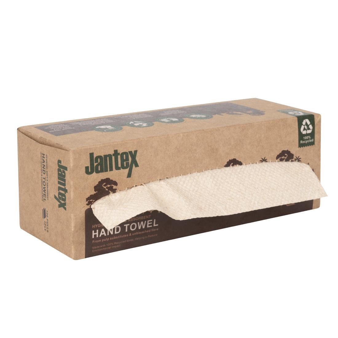 Essuie-mains Jantex Green 100% recyclé 1pli 100 feuilles (lot de 36) - NISBETS