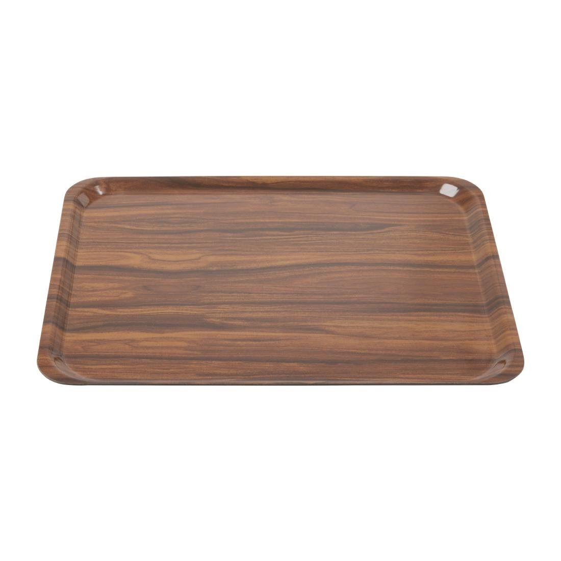 Plateaux stratifiés lisses Capri Cambro noyer 460mm