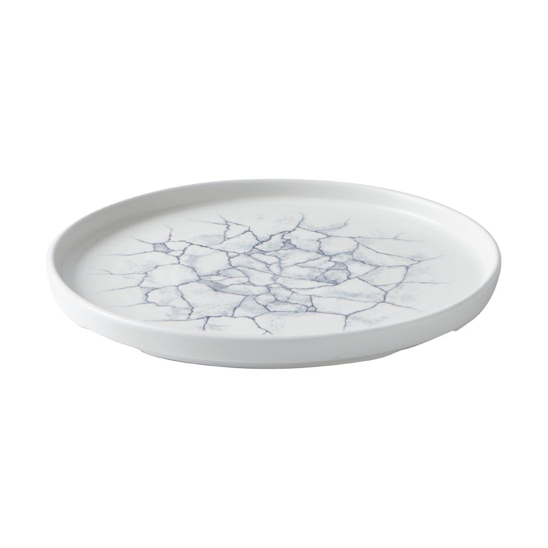 Assiettes avec rebord Churchill Studio Prints Kintsugi Pearl Grey 260mm (Lot de 6)