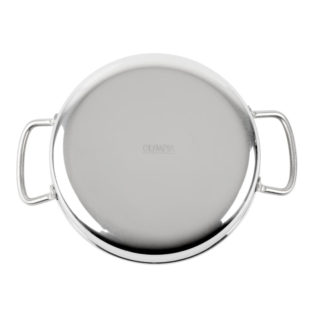 Plat en inox double poignée Olympia Table Presentation 180 mm