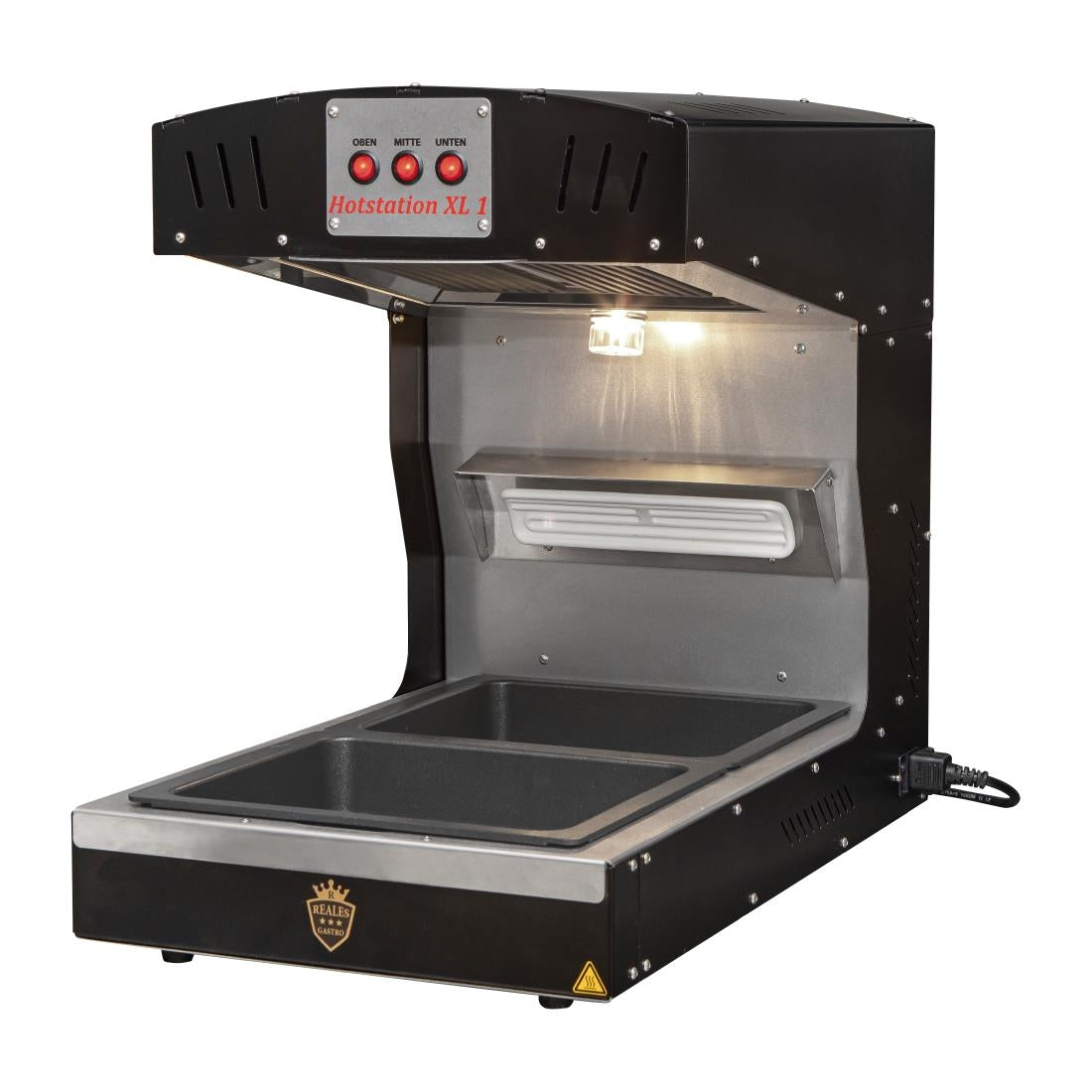 Station de maintien au chaud avec bac GN 1/1 Hotstation 1 XL Grillomax 3D 1600W