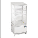 Vitrine réfrigérée portes incurvées Polar Série C 86L blanche - NISBETS