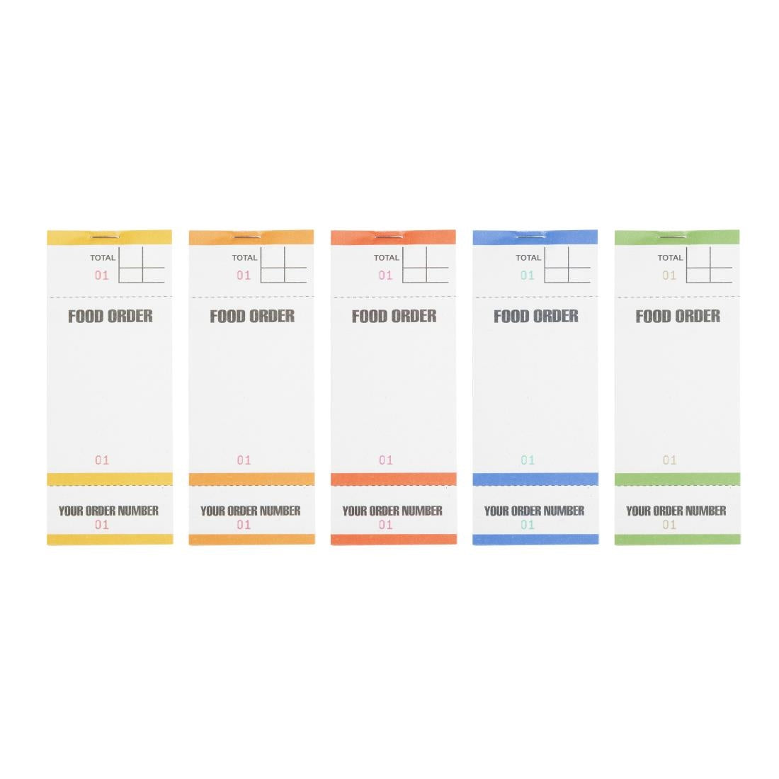 Carnets de commande feuilles simples avec numéros détachables (lot de 50) - NISBETS