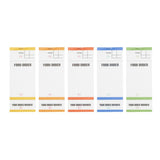 Carnets de commande feuilles simples avec numéros détachables (lot de 50) - NISBETS